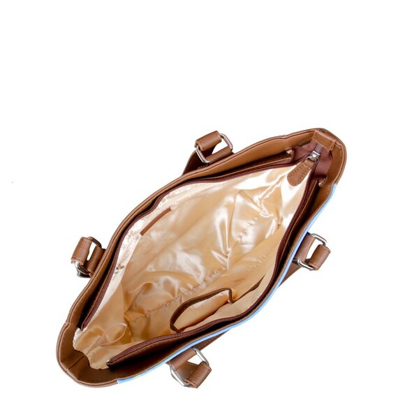 Printed Leather Shoulder Tote Bag for Women–Sling Bag Daily Use Purse for Office - Picture 5 of 10